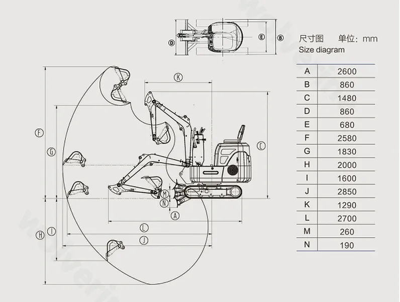 a landhero-0.85t-excavator