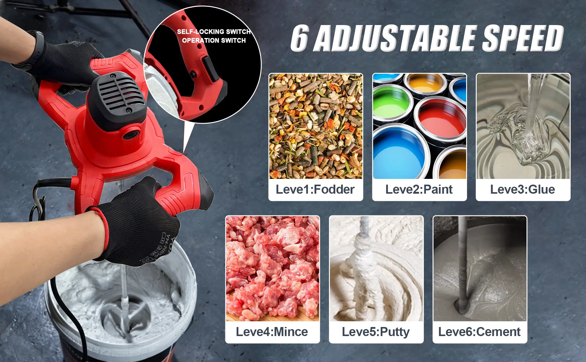 Handheld Concrete Mixer