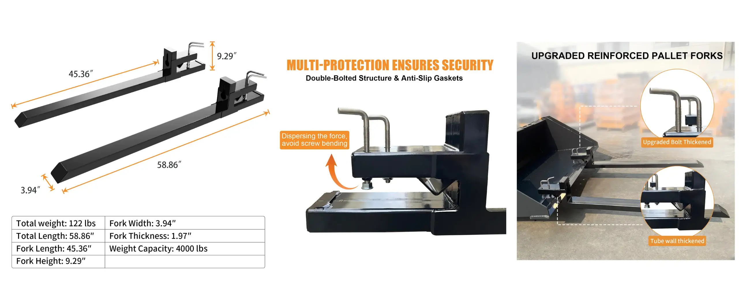 wolverine no-adjustable Clip-on Pallet Forks (15)