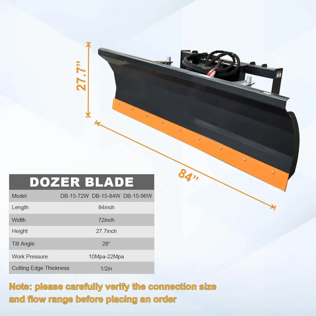 84 Hydraulic Skid Steer Snow Blade